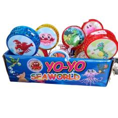 Kit 2 brinquedos ioiô yoyo bichos com luz de led infantil