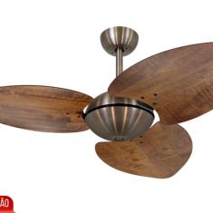 Ventilador De Teto Volare Dunamis Bronze Office Imbuia 110v