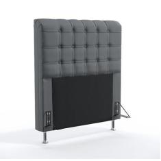 Cabeceira Estofada Para Cama Box Dama 90 Para Cama de Solteiro Sued Ci