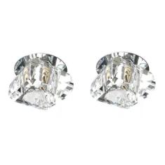 Kit 2 Spot Cristal K9 Embutir G9 Gesso Quarto Hall Ac661 - Acende A Lu