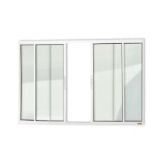 Janela Confort 4 Folhas Vidro Liso 100cm X 100cm Brimak