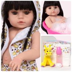 Boneca Reborn Recém Nascida Girafinha Com Chupeta 13 Itens - Cegonha R