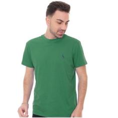 Camiseta Masculina lisa básica - Original Uniformes, Verde, P, Masculi