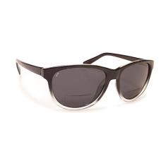 Óculos de sol de leitura leve Coyote BP-18 polarizado bi-focal em preto e cinza