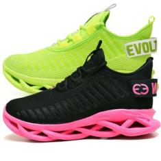 Kit 2 Tênis Esportivo Feminino Academia Shoes  Verde - Evoltenn, Verde