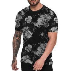 Camiseta Florida Preta Off White Black Floral - Di Nuevo, Preto, GG