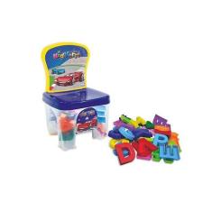 Troninho Infantil com Blocos de Montar, letras e números Kidverte - Fa