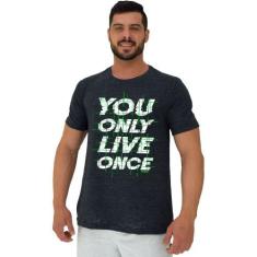 Camiseta Tradicional Manga Curta MXD Conceito You Only Live Once, Graf