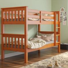 Beliche de Solteiro Madeira Maciça para Colchão 88 x 188 cm Multimóvei