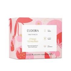 Sabonete Vegetal em Barra Perfumado Instance Frutas Vermelhas 4x80g