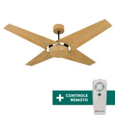Ventilador de Teto Com Controle Remoto Natuvent Callis No Light 4 Pás 