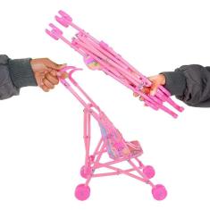Carrinho De Boneca Dobrável Menina Brinquedo
