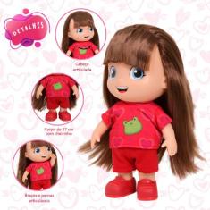 Boneca Da Giovana Aventureira Vermelha Linda Fala 14 Frases - Rosita