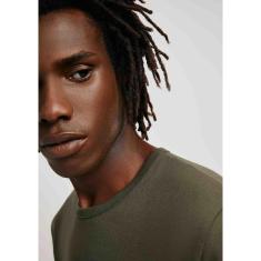 Camiseta Básica Masculina Slim Manga Curta - Vermelho XXG-Masculino