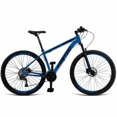 Bicicleta Aro 29 Cripto 18v Absolute Hidráulica Trava E K7, 19", Azul 