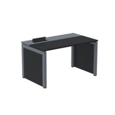 Escrivaninha Mesa Escritório PSCPP130 130cm Industrial Preto e Grafito