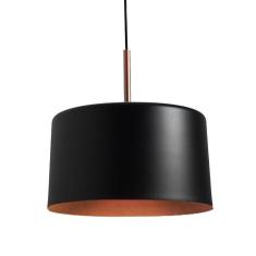 Pendente Large Bilboquê  Preto Com Cobre