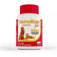 Hemolitan Pet Suplemento Para Cães E Gatos - 30 Comprimidos