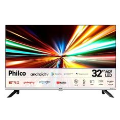 Fast Smart TV LED 32'', PTV32M8GAGCMBLH, Philco, Google Play, Dolby Audio