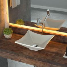 Kit Cuba L30 Torneira Link 1062 Metal 1/4 Volta Compace Bege