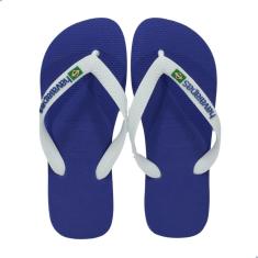Chinelo Havaianas Brasil Logo-Azul Naval