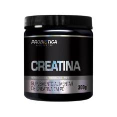 Creatina Mono-hidratada Probiótica em Pó 300g, 300g, Sem sabor