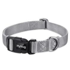 Coleira básica resistente regular clássica Hyhug Pets para cães grandes e médios e pequenos, design exclusivo com ajuste de gatilho (fivela)