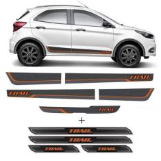 Kit Adesivo Faixa Novo Ford Ka Trail 18 + Soleira Protetora - SPORTINO