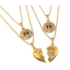 Colar Cordão Minhas Amizade Amiga Best Friends Folheado 18k