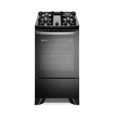 Fogão 4 bocas Electrolux Preto Efficient Mesa de Vidro, PerfectCook e 