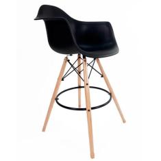 Banqueta Arm Preta - Mobly