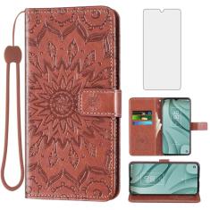 Capa de telefone para TCL 40 XE 5G (16.7 cm) / 40 X 5G (T601D) carteira com protetor de tela de vidro temperado couro fino flip suporte suporte acessórios de celular TCL40 40XE 40X T609M T601DL