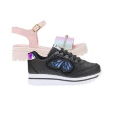 Tênis Menina Infantil de Menina e Papate - KIT 2 PARES Tam 28 ao 34-Feminino