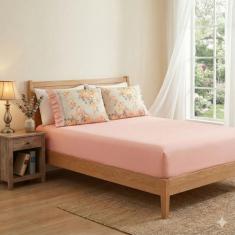 Jogo de Cama Lençol King Size 3 Peças Percal 180 Fios 100% Algodão Bab