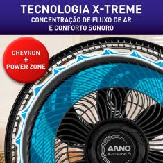 Ventilador de Coluna 40cm Arno X-TREME 6, 6 PÁS 140W 220V VE6C