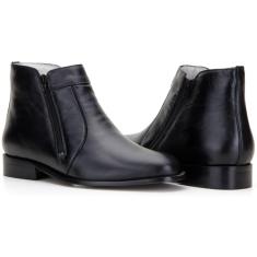 Bota Capelli Boots em Couro com Ziper Lateral Masculina