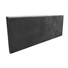 Cabeceira Painel Clean para Cama Box Casal 140cm Suede Preto