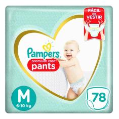Fralda Pampers Premium Care Pants Top Tamanho M 78 unidades