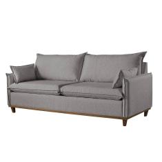 Sofá 4 Lugares Living Linho M-168 Martins Cinza