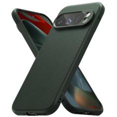 Ringke Capa Onyx para Google Pixel 9 Pro [sensação boa na mão], resistente a óleo e sujeira, proteção aprimorada da lente da câmera, aderência confortável, antiderrapante, capa leve - verde escuro
