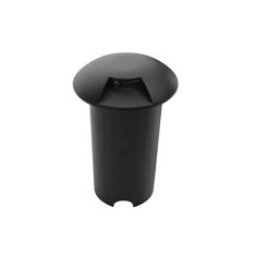 5 Spot para Piso Embutido Preto Led 1W 3000k Balizador Acl79