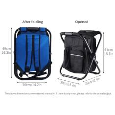 Banqueta de Acampamento, Equipamento de Pesca Dobrável Cadeira de Acampamento Cadeira de Pesca para Acampamento Cadeira de Pesca para Acampamento, Caça, Pesca, Caminhadas (Azul)