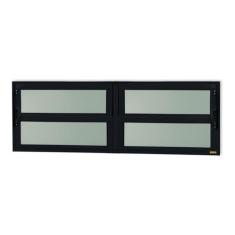 Janela de Alumínio Basculante 2 Seções 40x240cm Vidro Mini Boreal Elit