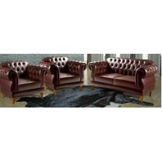 Um Sofá 2,00m + Duas Poltronas Chesterfield Elisabeth  - Novo Encanto,