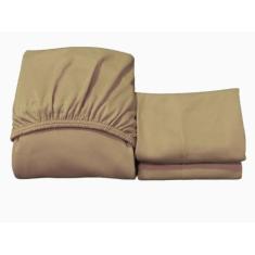 Lençol Queen Com Elástico Liso + Fronha Malha Gel - jgm confecções, BE