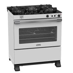 Fogao 5 Bocas Venax Gaudi Vetro Vitreo Branco Gas Glp 127 V