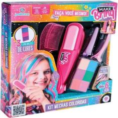 Brinquedo Prancha Colorir Cabelo Salão de Beleza Brinquedo Infantil Me