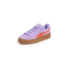 PUMA Tênis feminino casual Fenty X Creeper Phatty com cadarço, preto, Roxa, 35
