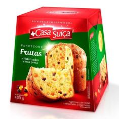 Panettone Frutas Cristalizadas 400g - Casa Suíça