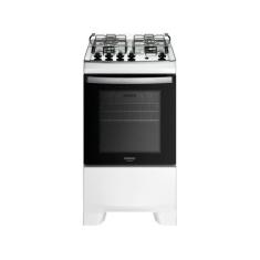 Fogão 4 Bocas a Gás Dako Supreme com Mesa de Inox e Forno 60L Branco B